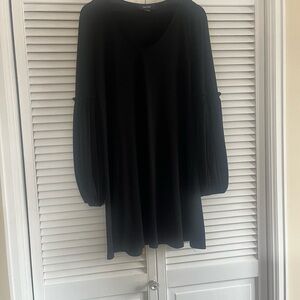 Elegant Black Long Sleeve Dress